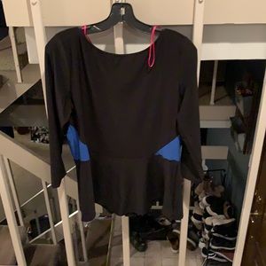 Black and blue top